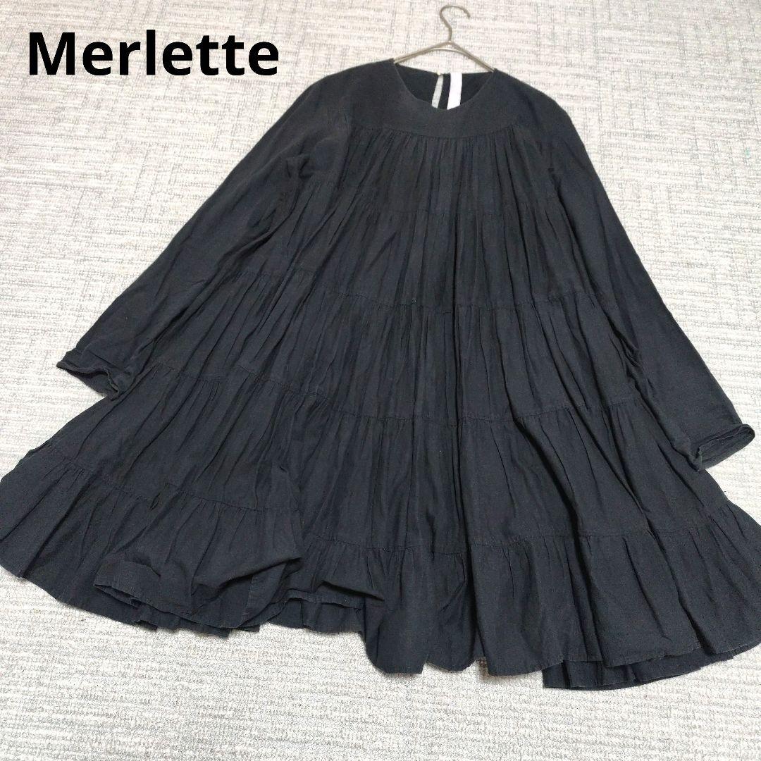 Ber*y様 Merlette マーレット フレア ワンピース ロングスリーブ