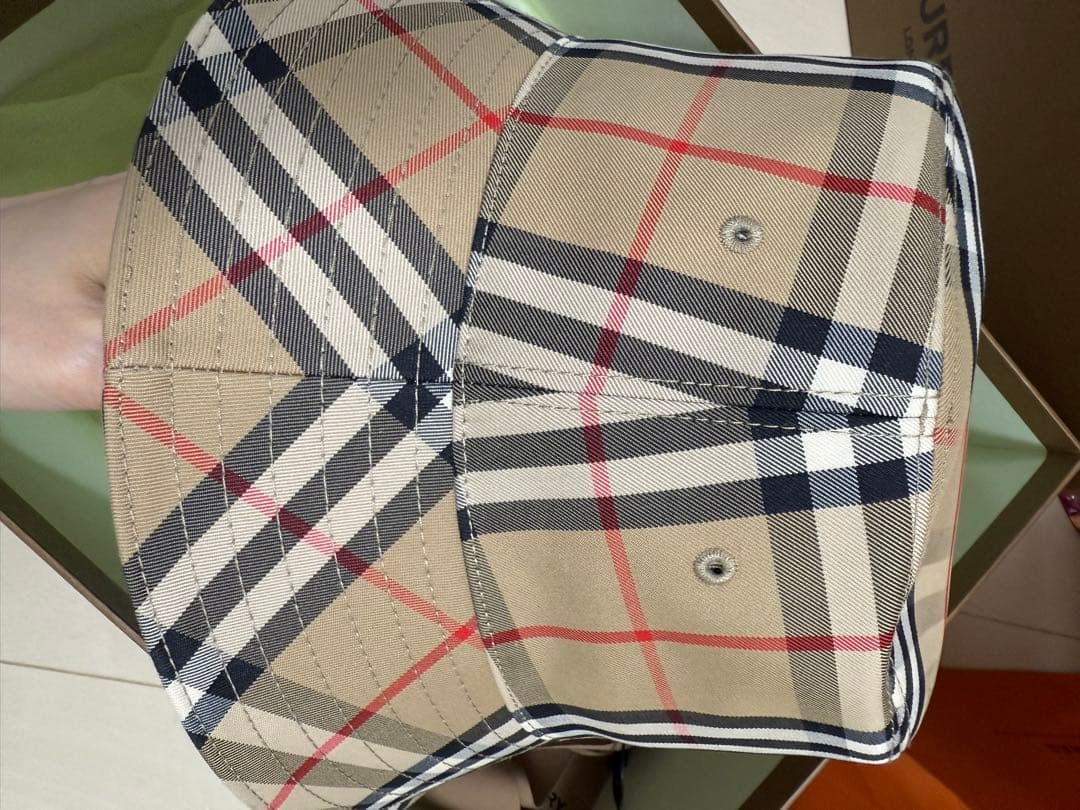 【超美品】Burberry 定番 チェック柄 M バケットハット