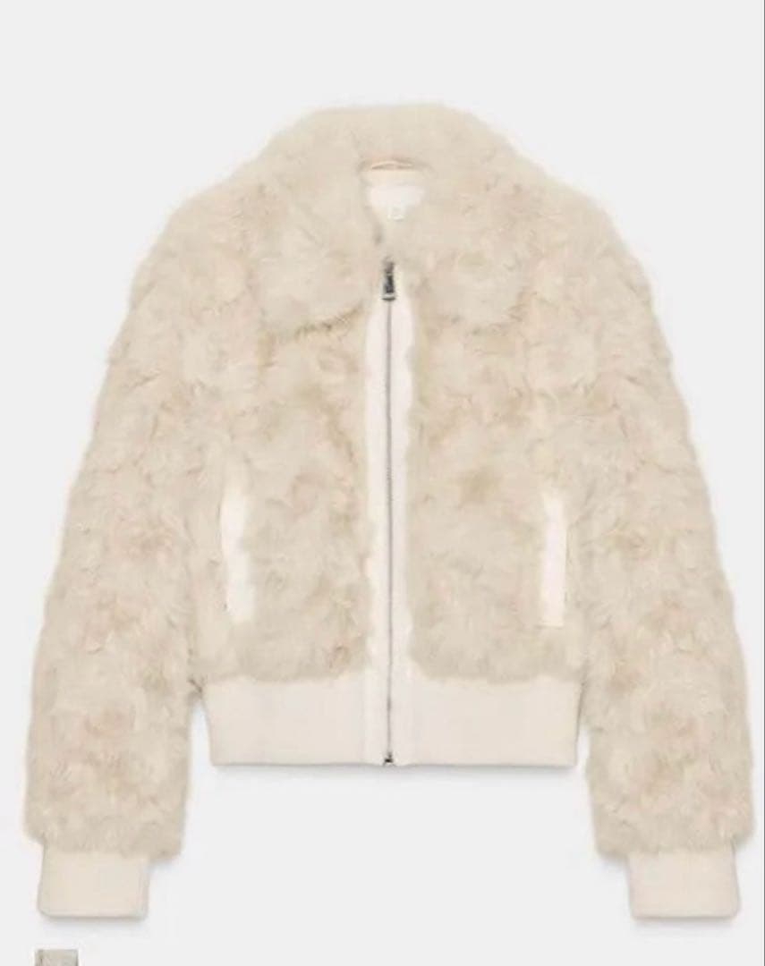 ZARA フェイクファーボンバージャケット　S 新品未使用