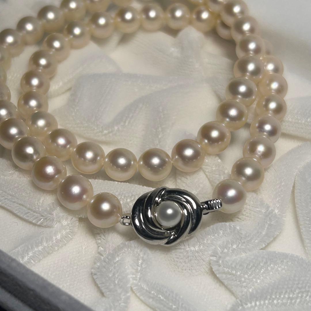 【証明書・ケース付き】田崎真珠 アコヤ パール ネックレス 7.5〜7.9mm