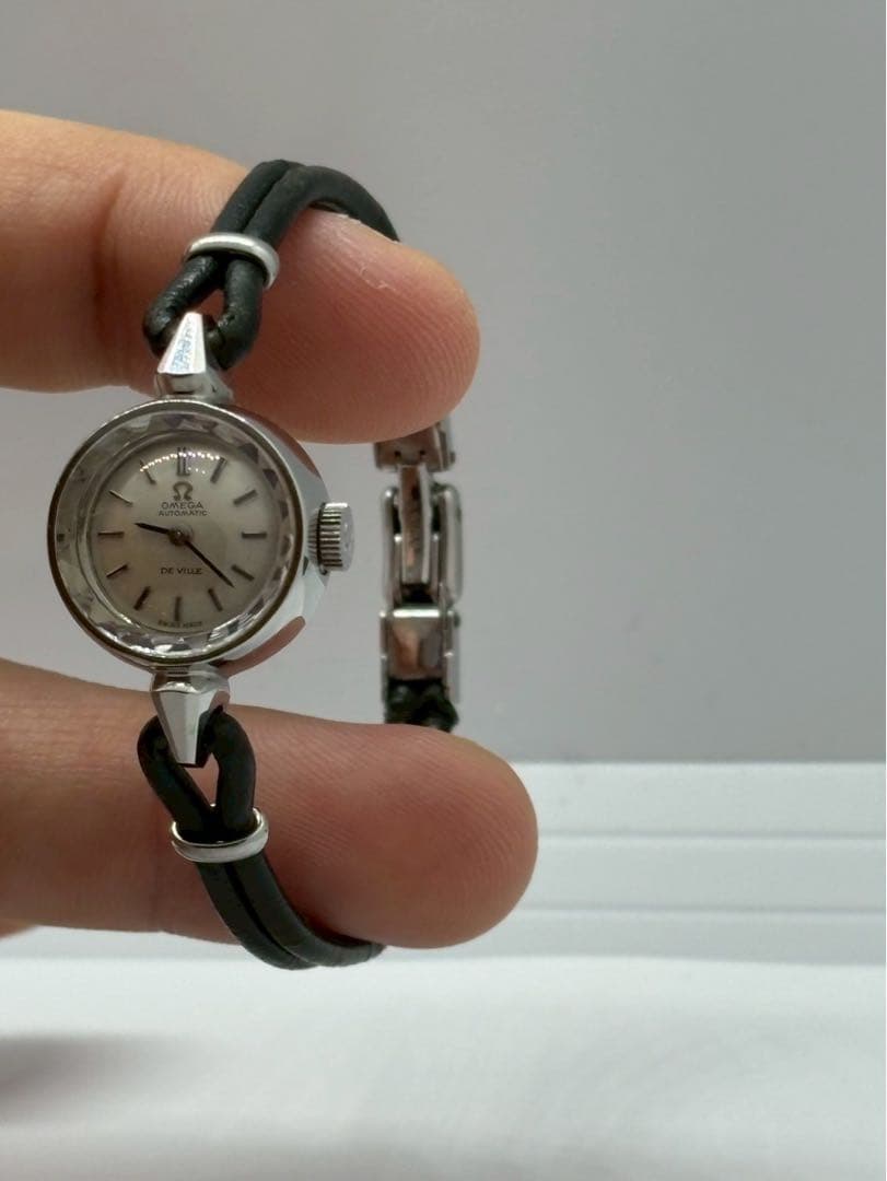 OMEGA オメガ 腕時計　DeVille デヴィル カットガラス シルバー