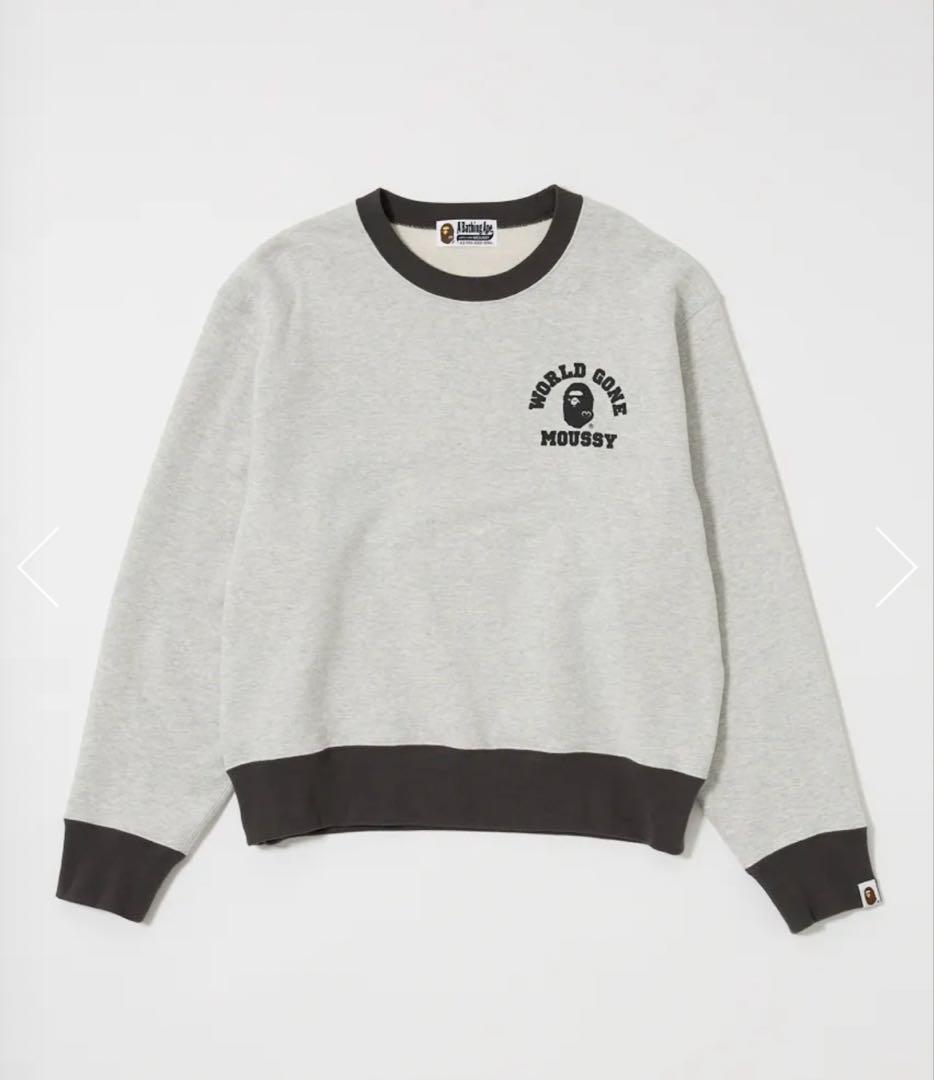 MOUSSY×BAPE RELAXED FIT クルーネック