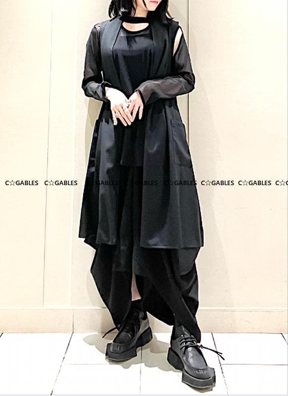 LIMI feu リミフゥ　定番商品　ウールギャバジンベスト　ヨウジヤマモト