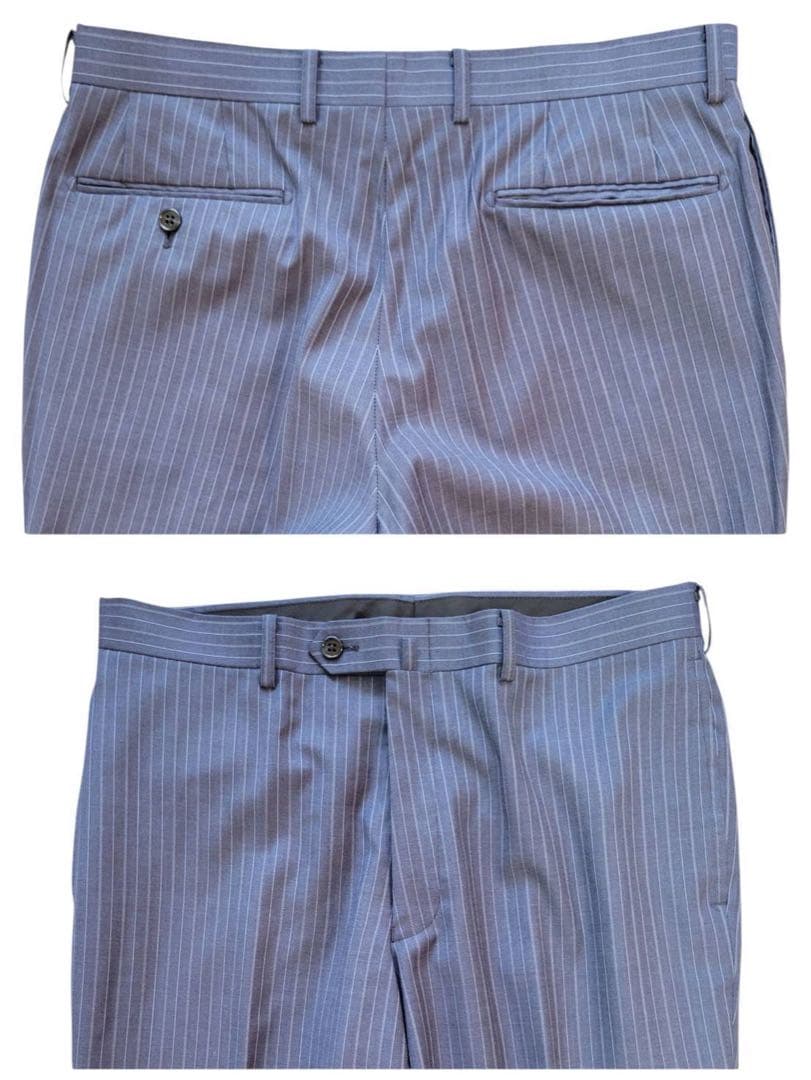 未使用品級　サイズXL ロロピアーナ　ストライプ　スーツセットアップ