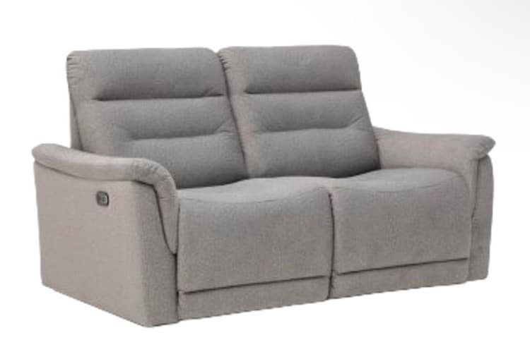レイコージャパン3人掛け 撥水電動リクライニングファブリックソファマグナ グレー