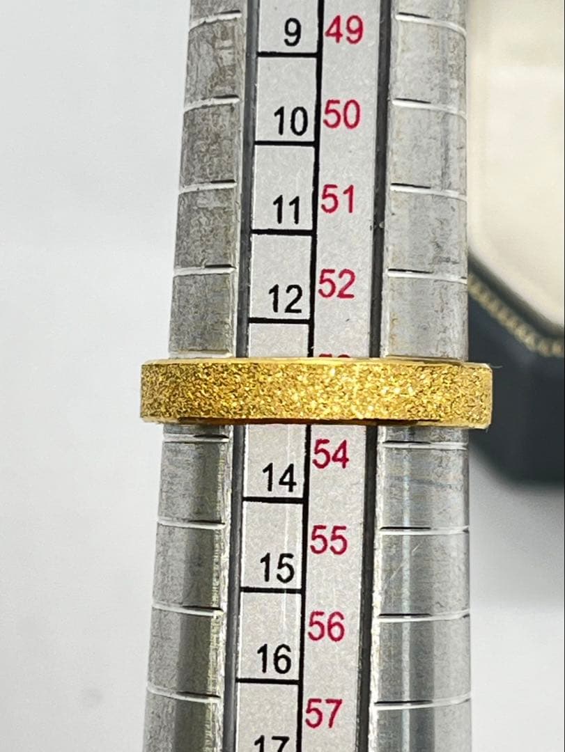 まりK24 純金平打ちグロスリング 5.0g刻印あり ハンドメイド