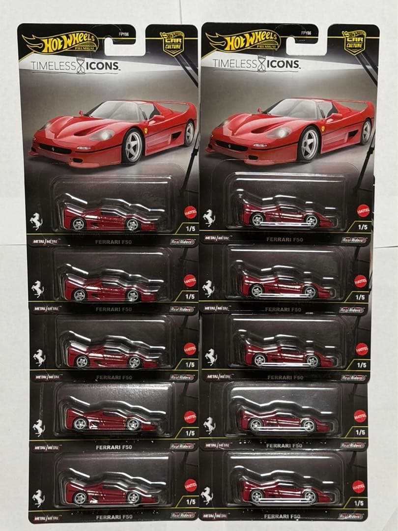 ホットウィール　フェラーリ　Ferrari F50 赤 10台セット