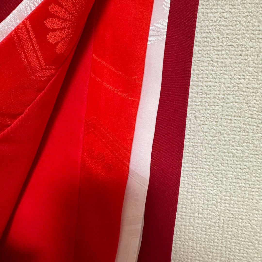 【未使用】お宮参り　女の子　赤　着物セット