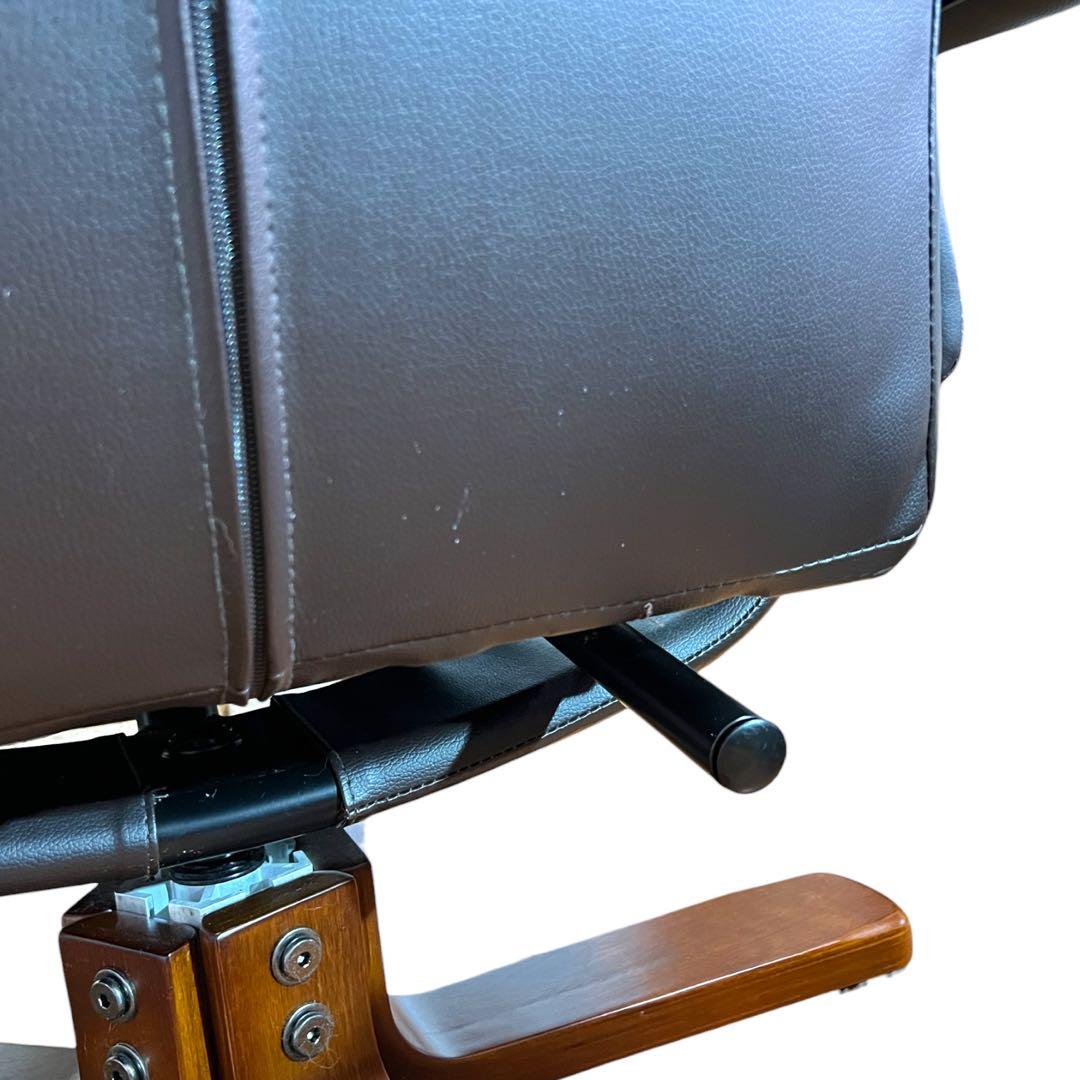 【極美品】パーソナルチェア 一人掛け ソファ オットマン付き マナベインテリア