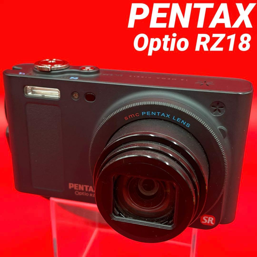【動作確認済】PENTAX Optio RZ18 ブラック 光学18倍ズーム