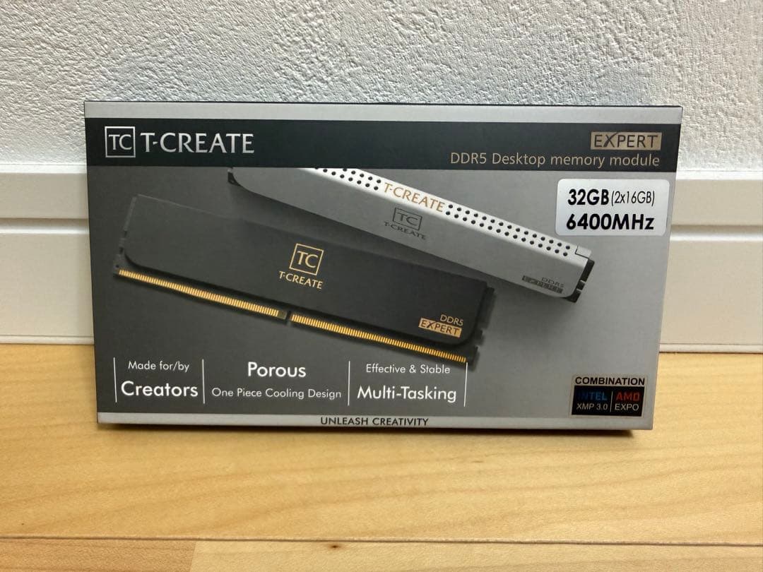 T-CREATE DDR5 32GB (2x16GB) 6400MHz メモリ