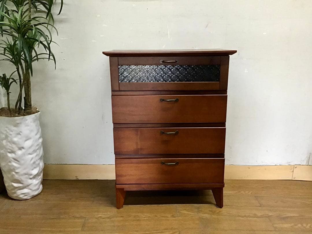 管297☆北欧アンティーク☆ベルクチェスト☆ラバーウッド