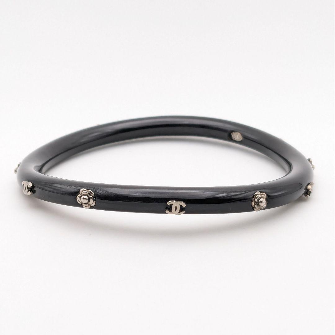 シャネル CHANEL ココマーク カメリア バングル ブレスレット