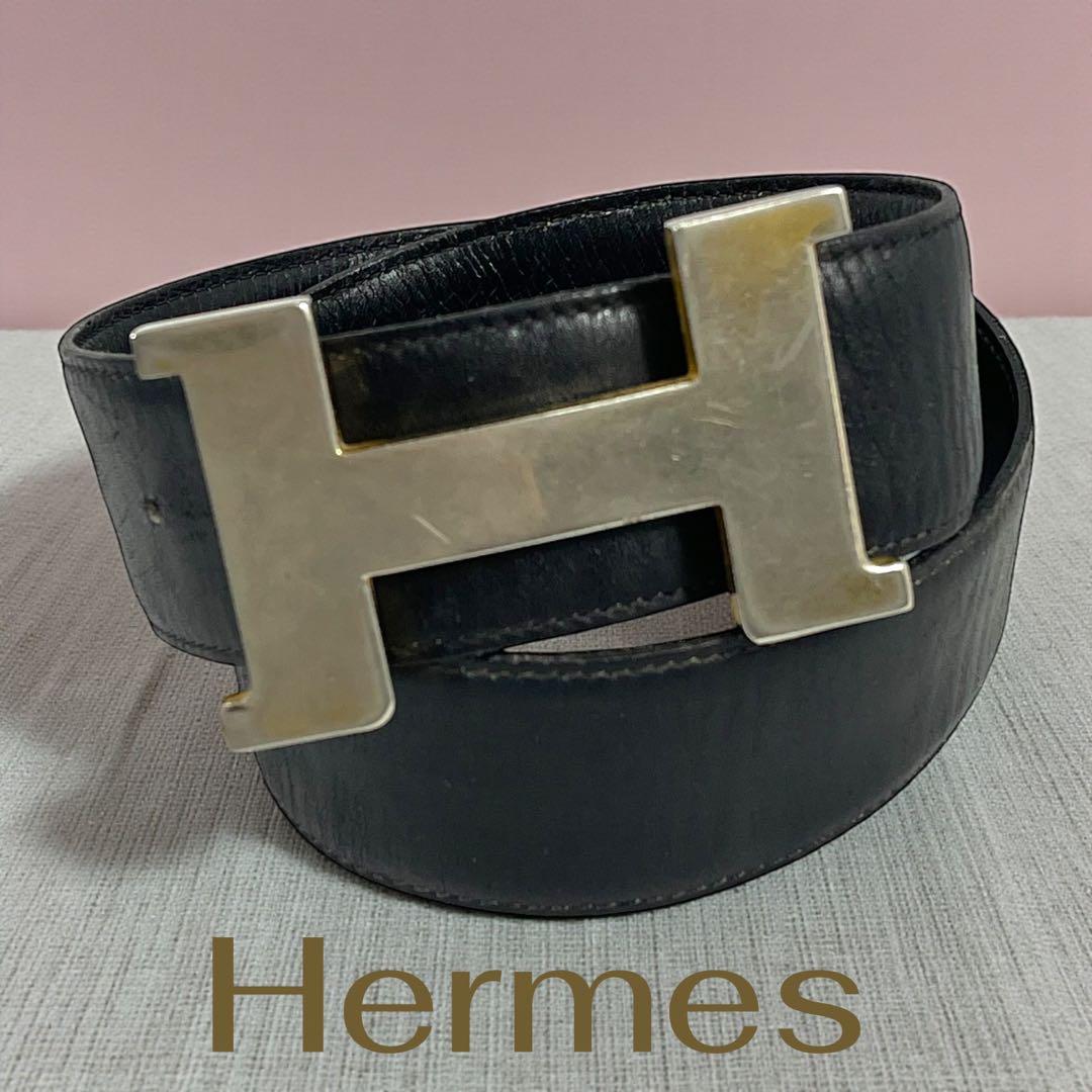 Hermes エルメス　Hロゴバックルレザーベルト