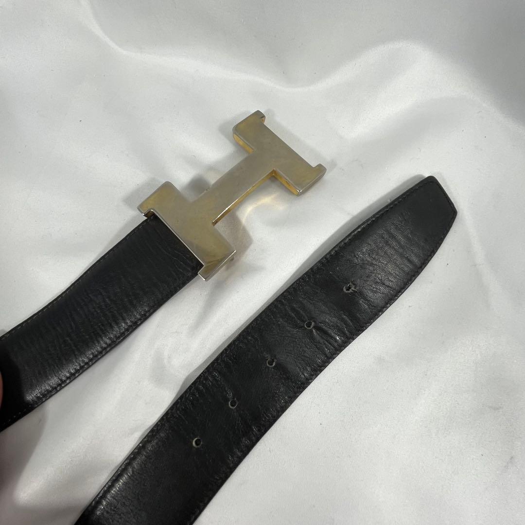 Hermes エルメス　Hロゴバックルレザーベルト