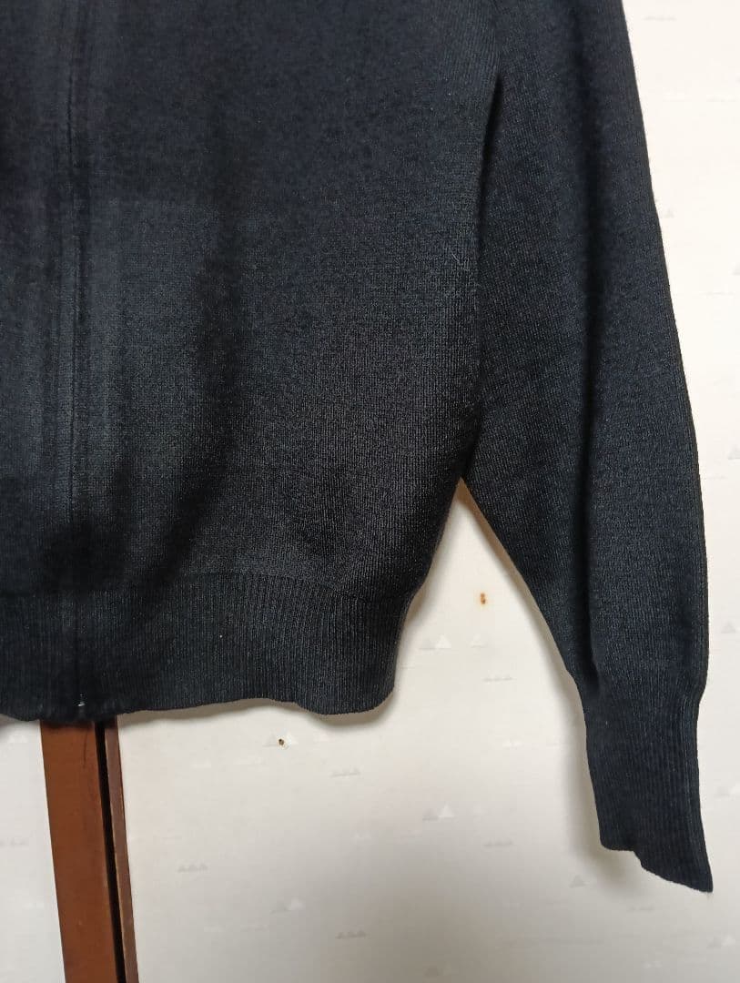 ユニクロU 25AW ダブルフェイスフルジップジャケット ブラック