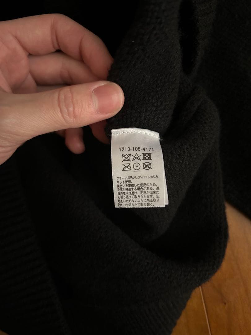 H BEAUTY&YOUTH クラシック ウール バルーンクルーネック Lサイズ