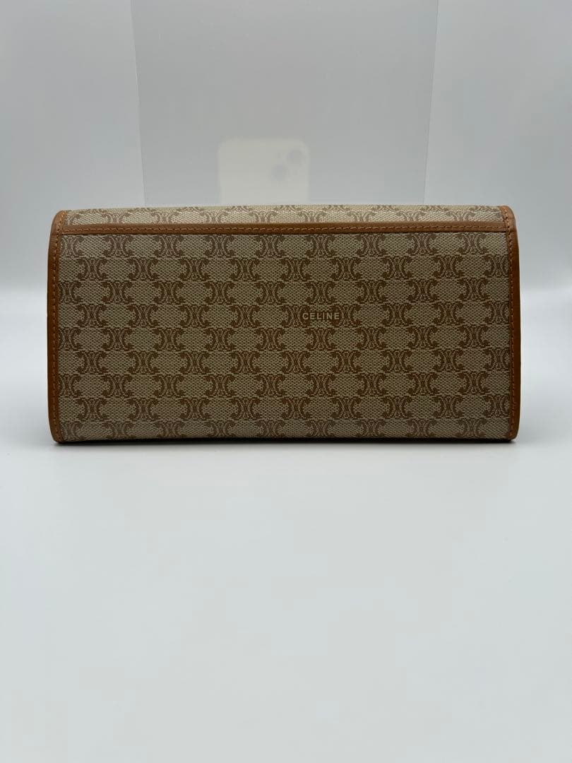 [美品]セリーヌ　マカダム柄フラップウォレット