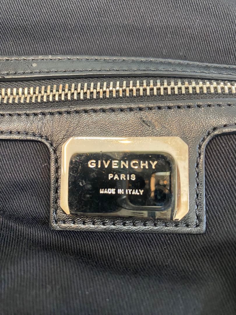 GIVENCHY 2way ナイチンゲール ボストンバッグ レザー劣化&シワ有り
