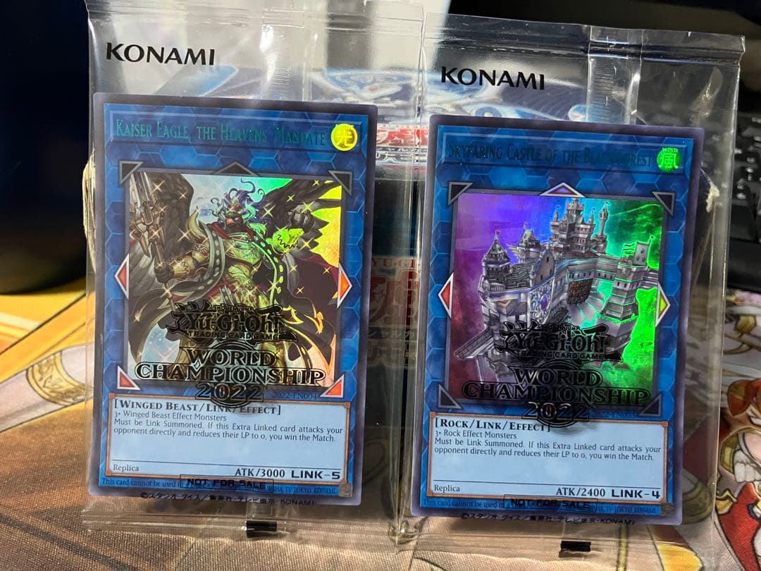 遊戯王　WCS2022　優勝プロモ　未開封セット　天元の荒鷲王 黒き森の航天閣