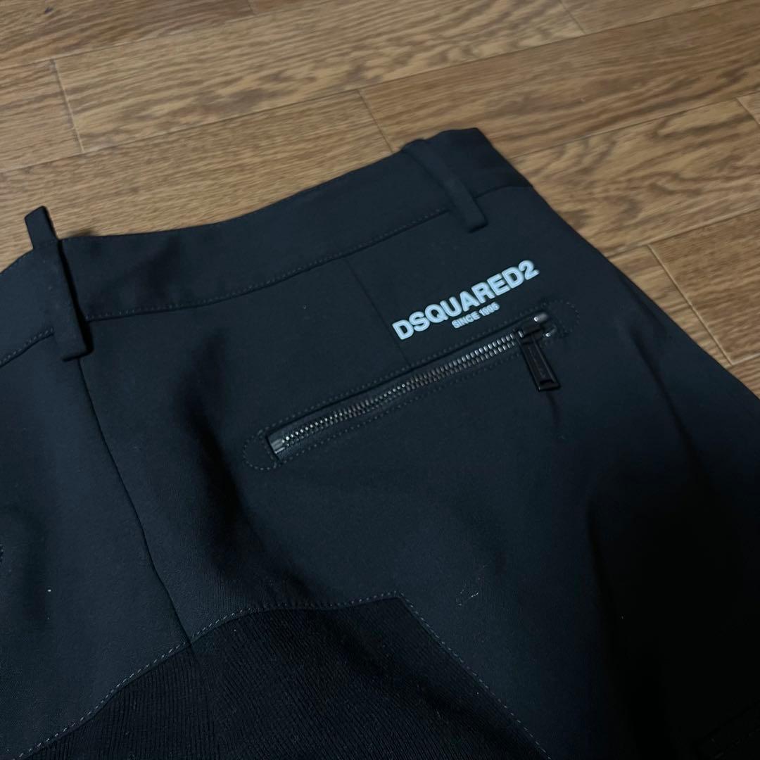 ディースクエアード DSQUARED2 ブラック カーゴパンツ ジョガーパンツ