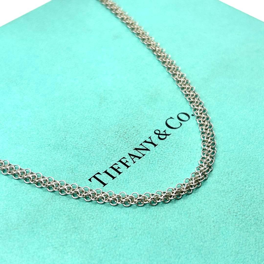 希少　ティファニー　メッシュ　チェーンのみ　ネックレス　シルバー　約67cm