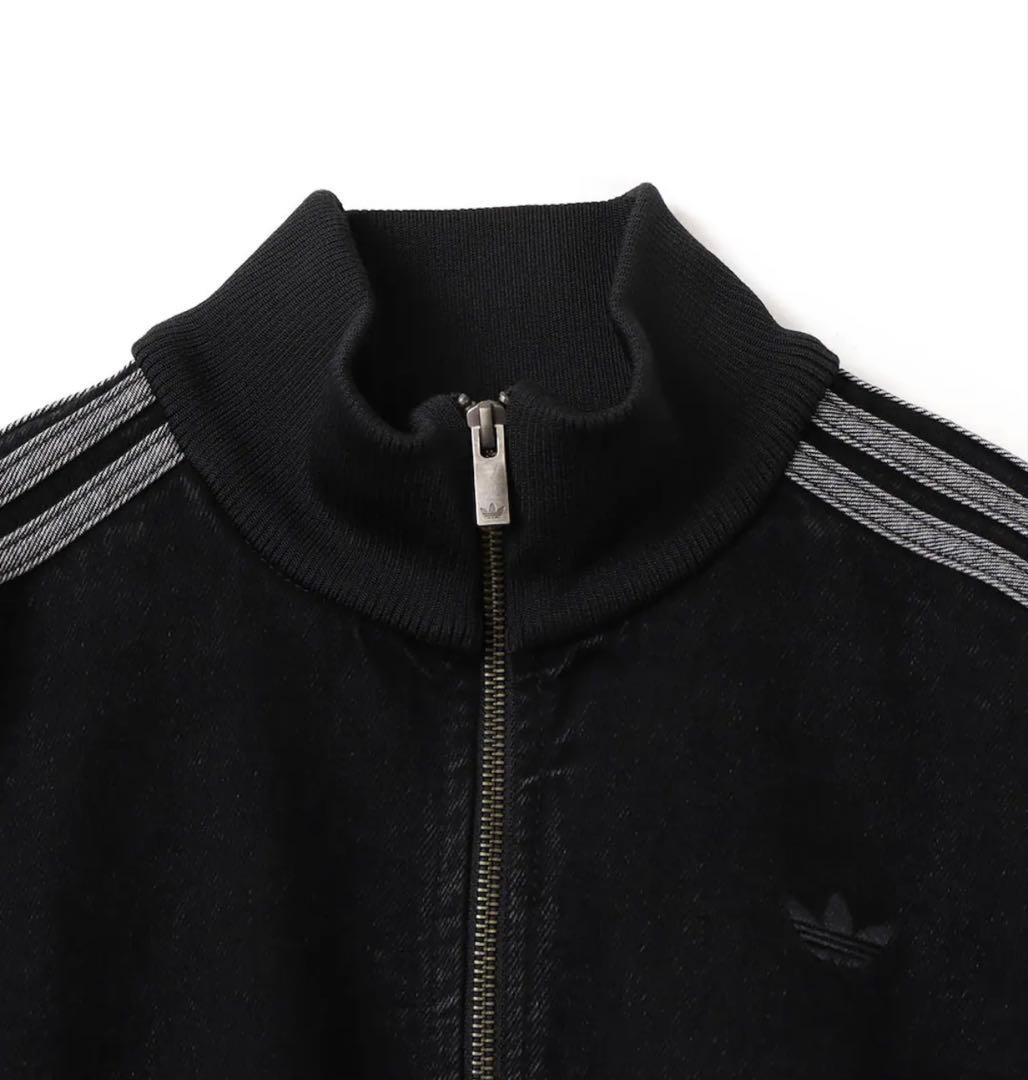 新品M女性】アディダスアディカラーデニムジャケットファイヤーバードトラック