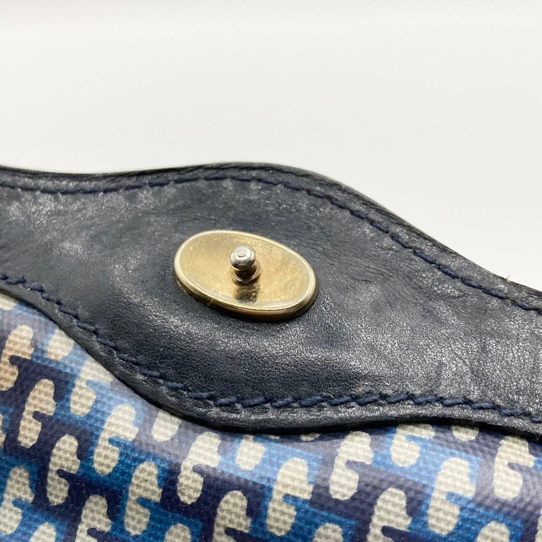 GUCCI クラッチバッグ シェリーライン スエード インターロッキング 黒