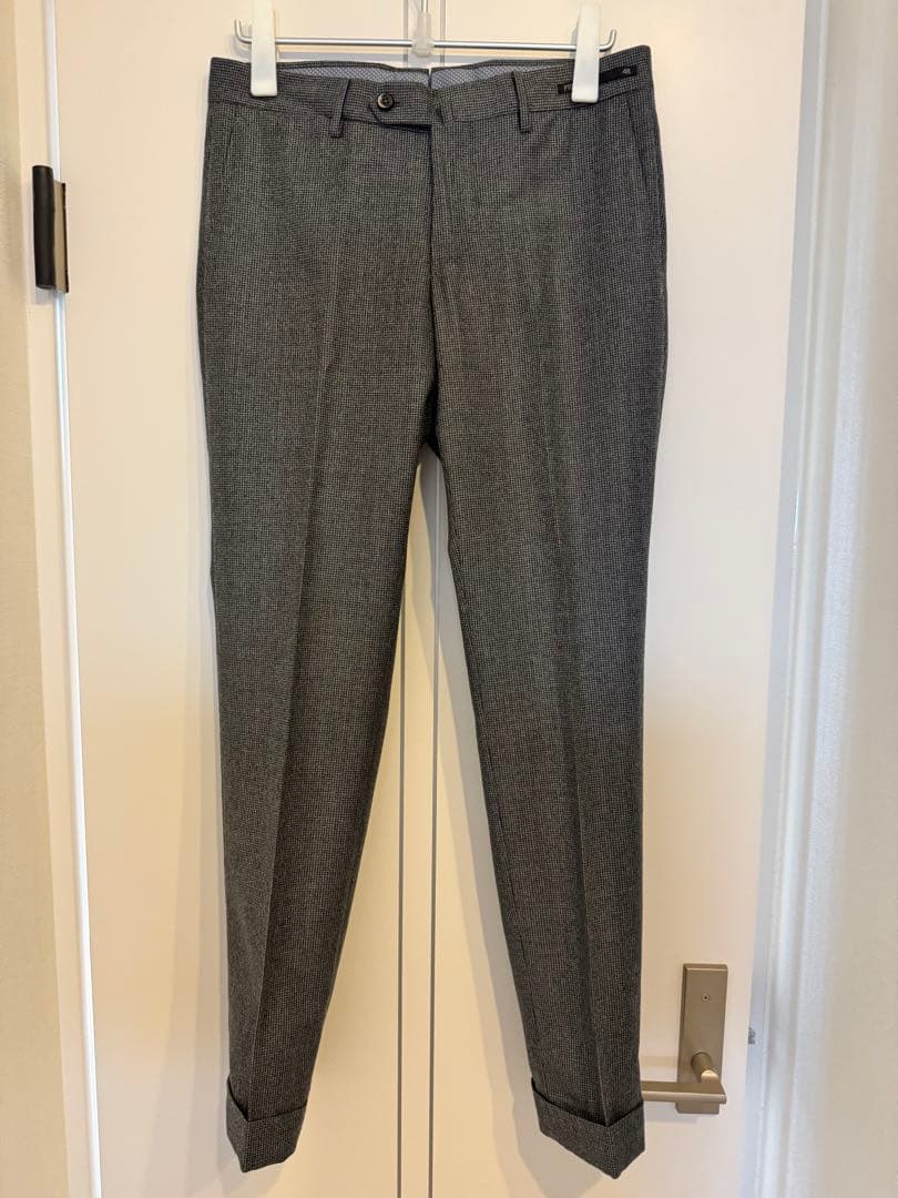 y*u様 PT01 ハウンドトゥースチェックパンツ 46
