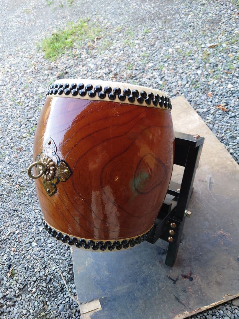 和太鼓.９寸ケヤキくり抜き胴