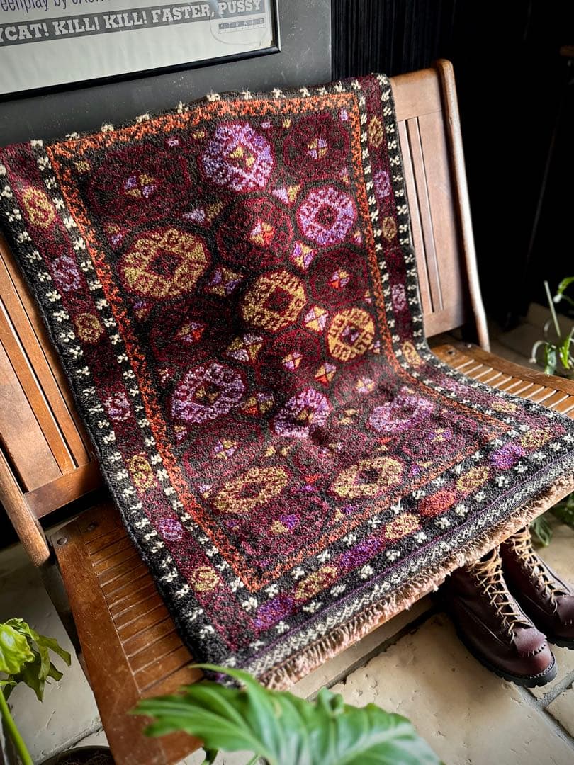 トライバルラグ　ヴィンテージラグ　バルーチ族　アフガンラグ　プリミティブアート