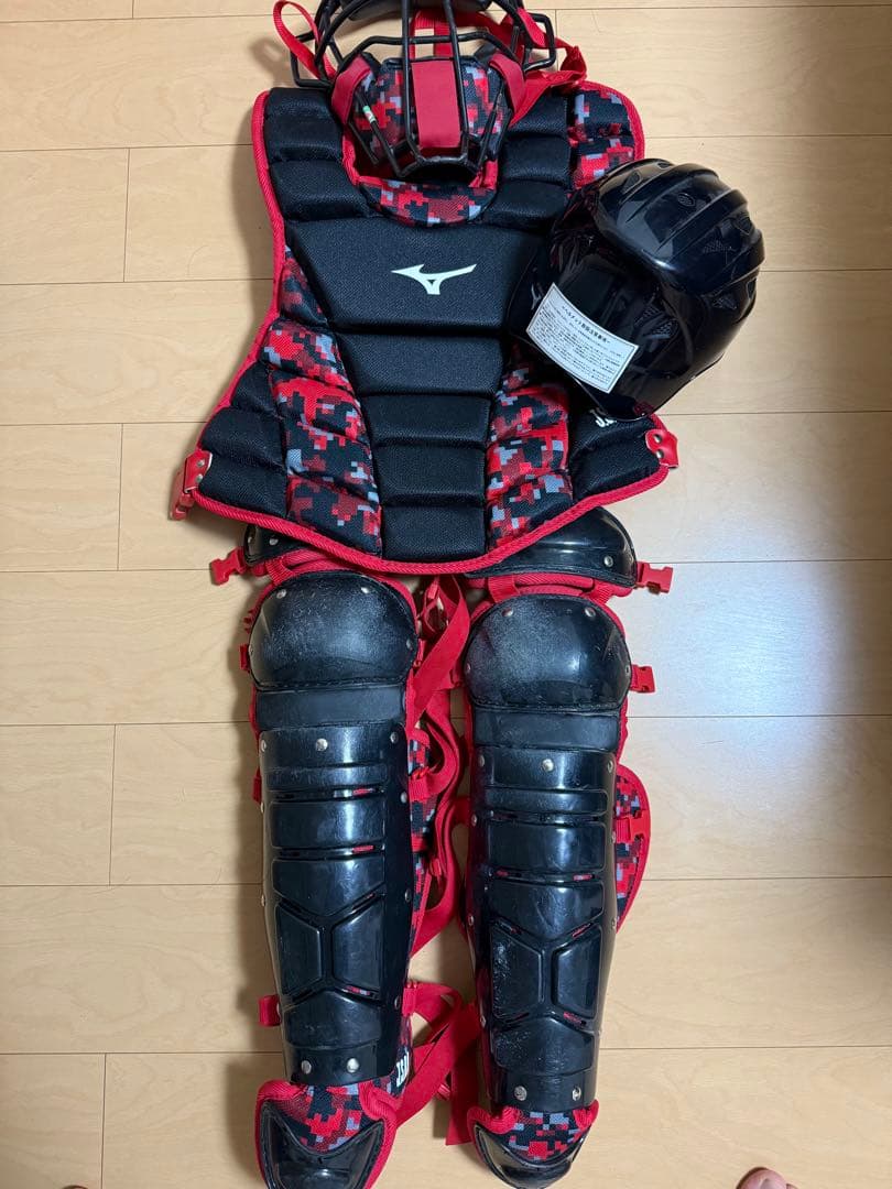 ミズノ　キャッチャー防具セット 軟式用