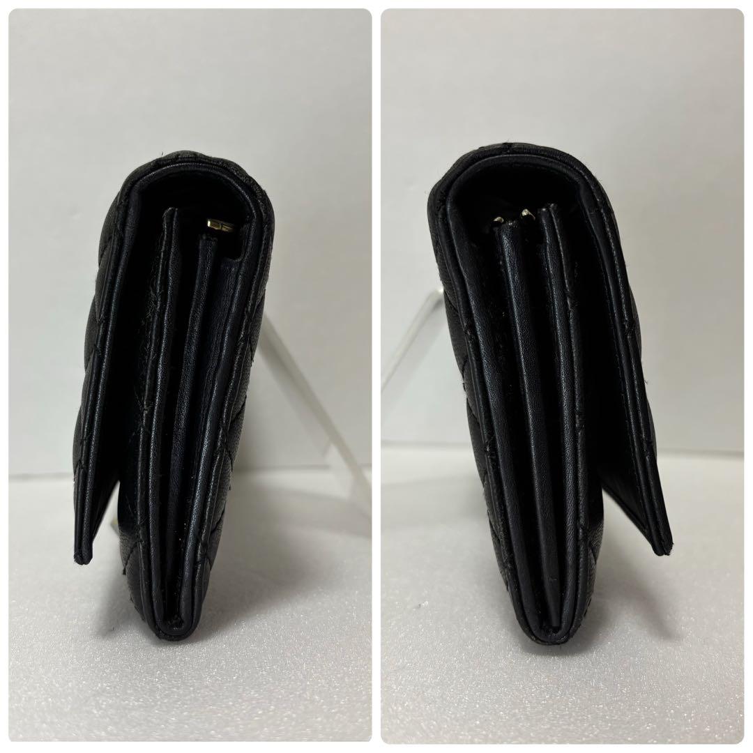 ドルチェアンドガッバーナ キルティング 長財布 黒　ゴールド金具　箱付　保証書