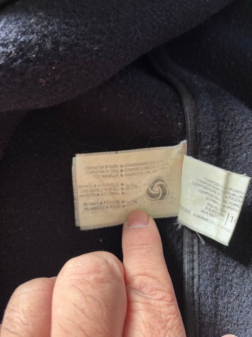 Gloverall クラシック80年代ヴィンテージ黒タグ　ダッフルウールコート