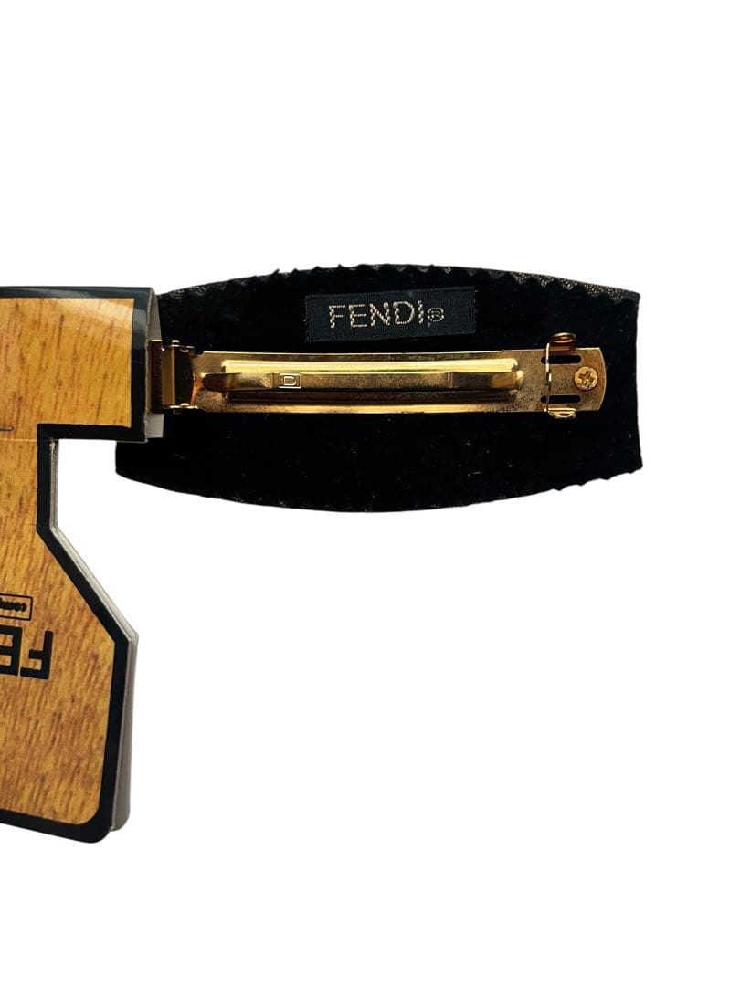 【未使用】FENDI フェンディ　バレッタ　vintage ズッカ柄