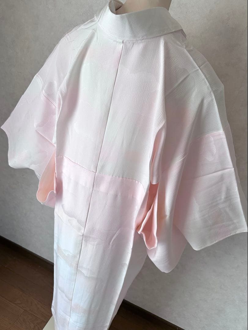 G06 未使用 丹後ちりめん 洗える正絹 絹100% 長襦袢 裄67.5