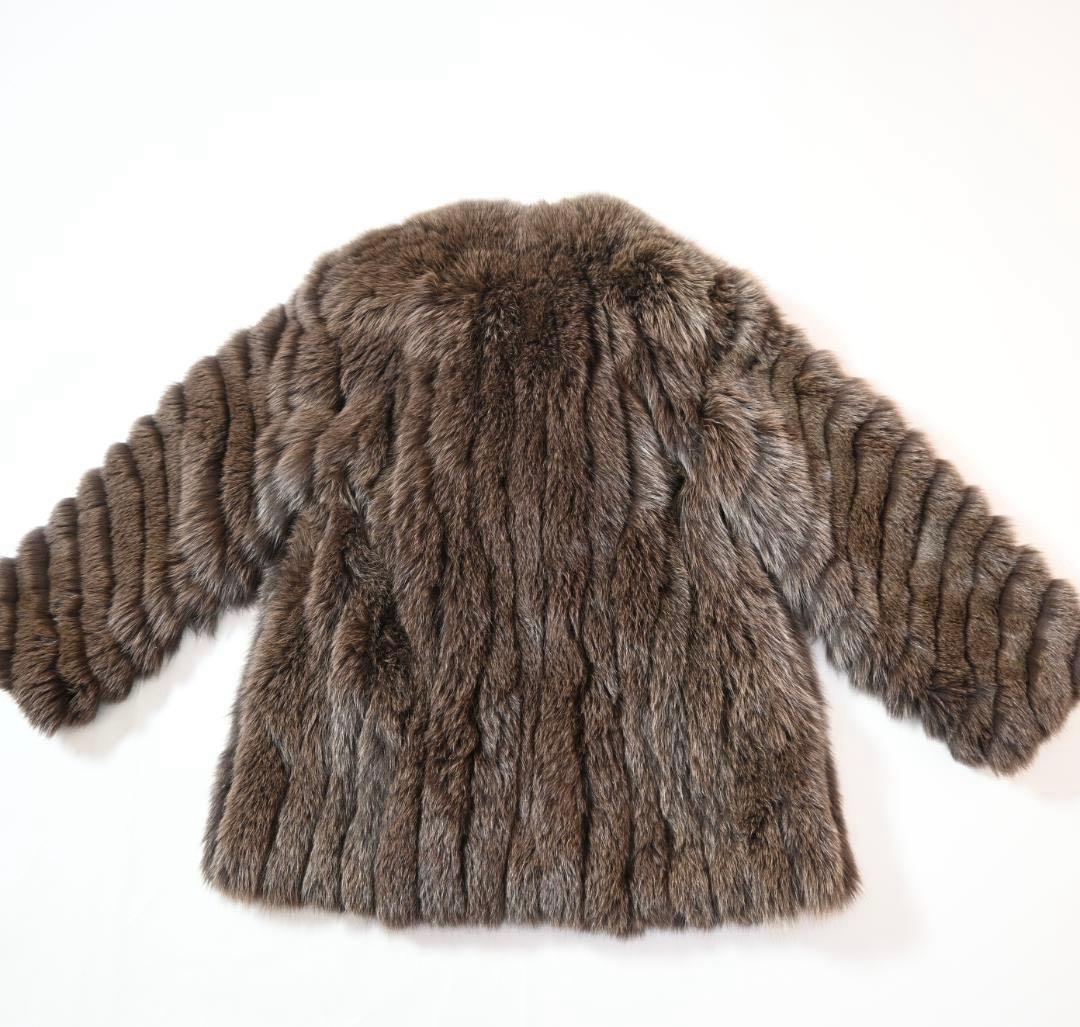 520! Malvoisie セミロングファーコート カラーフォックス ブラウン