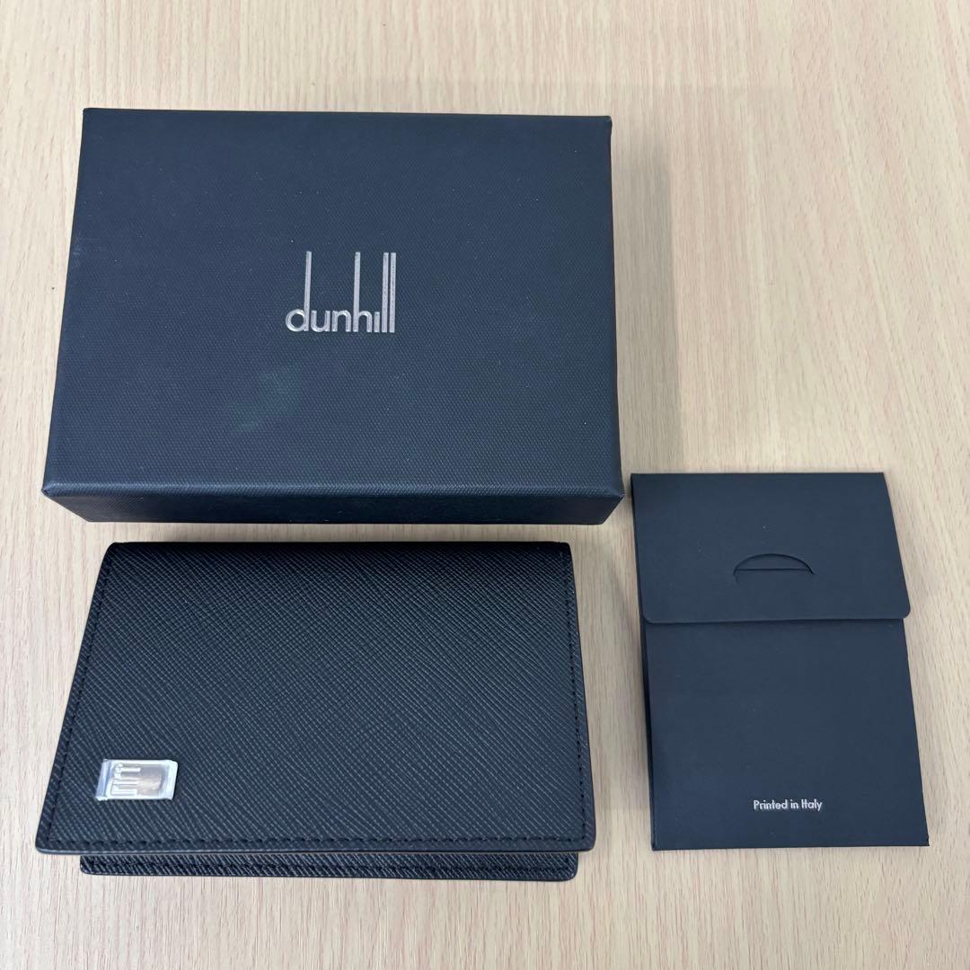 ▪️【未使用保管品】dunhill ダンヒル カードケース 名刺入れ レザー 黒