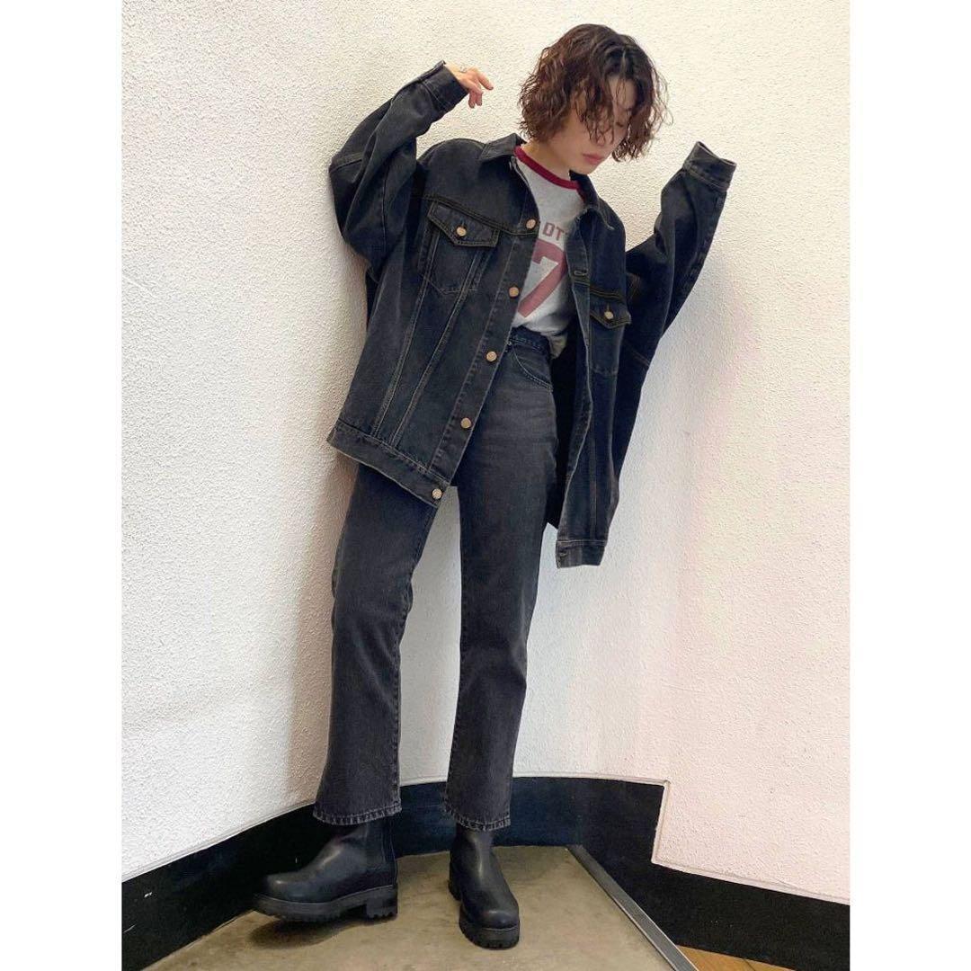 美品❣️Ungrid ビッグシルエットデニムジャケット　ブラック　黒　アングリット