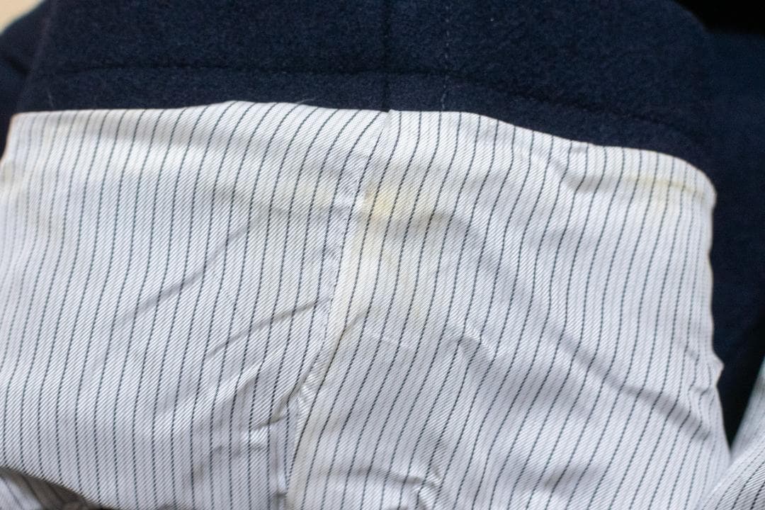 【 Ships 】super140ウール ダッフルコート ネイビー