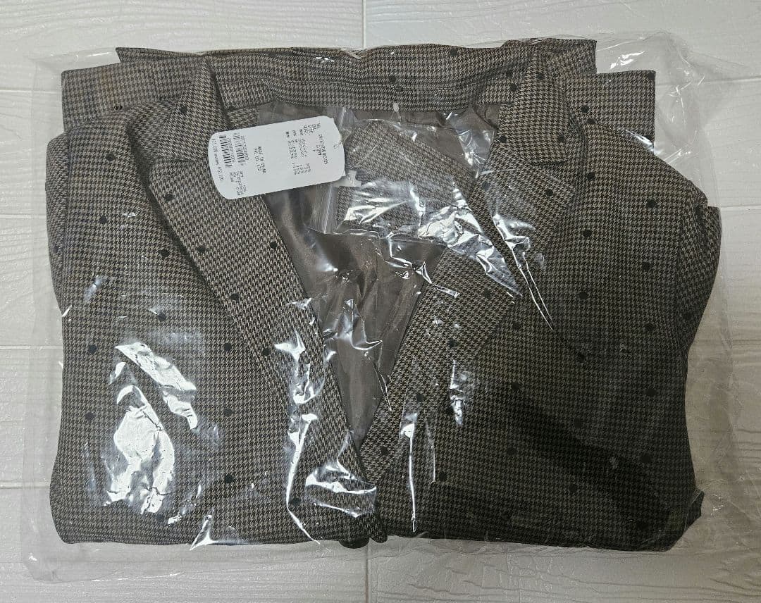 Chico　チコ　yuzuコラボ　袖フリルオーバージャケット　ブラウン