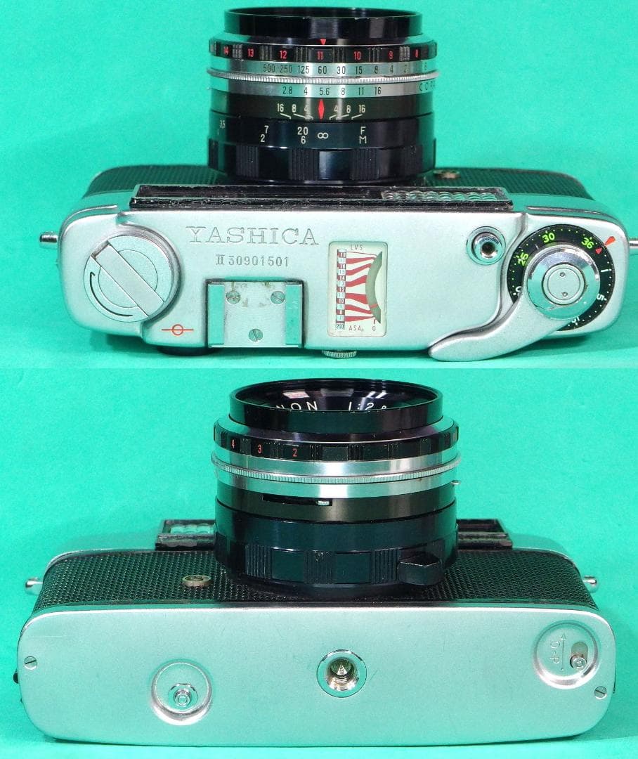 【綺麗・試写済】ヤシカ・ミニスターII型ヤシノン４５ｍｍＦ２.８