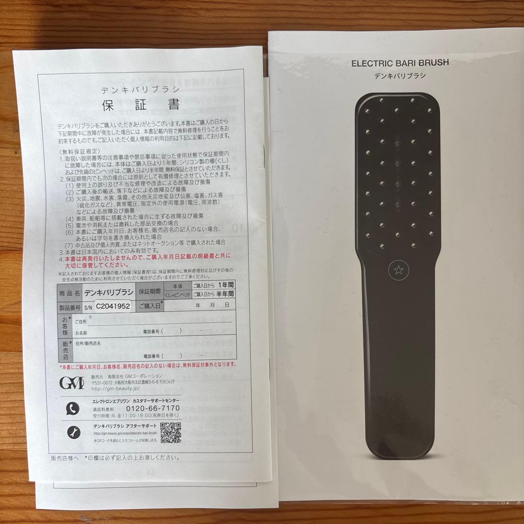 電動バリブラシ 1.0 USB充電器付