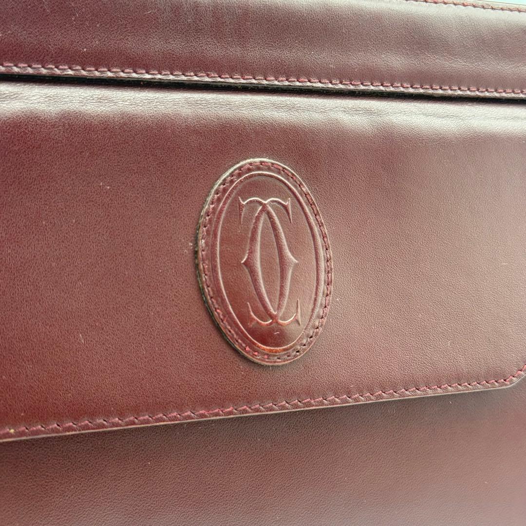 ✨美品✨カルティエ マストライン レザー クラッチバッグ 男女兼用 ゴールド金具