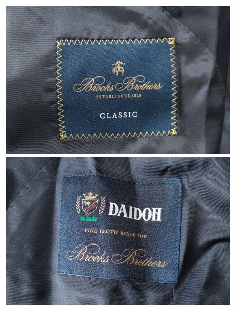 【未使用品】ブルックスブラザーズ×DAIDOH　スーツ　クラシック ネイビー
