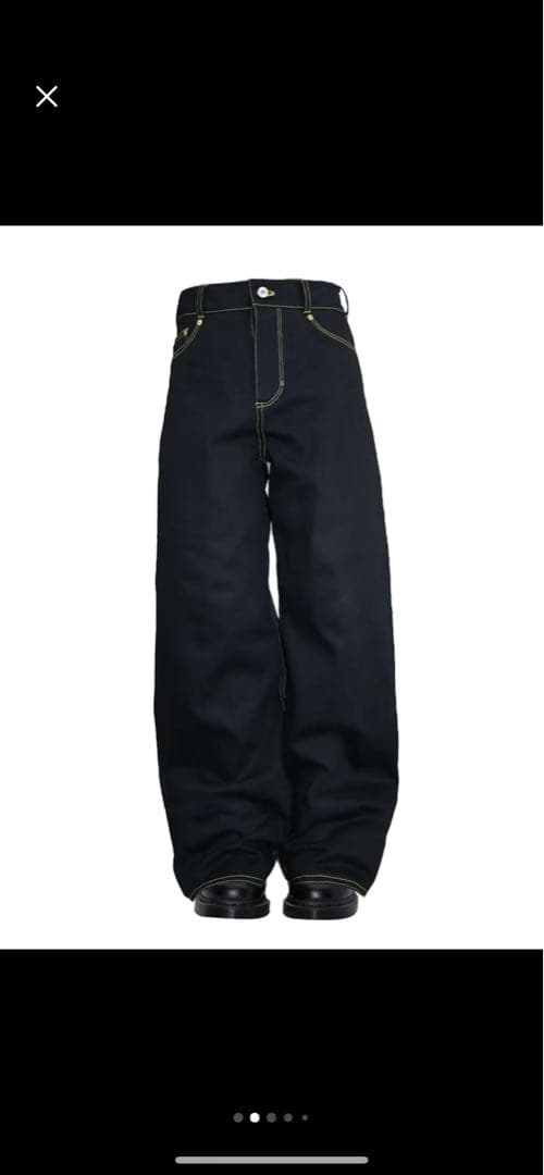 パンツ isecai HIDE&SEEK Black Denim