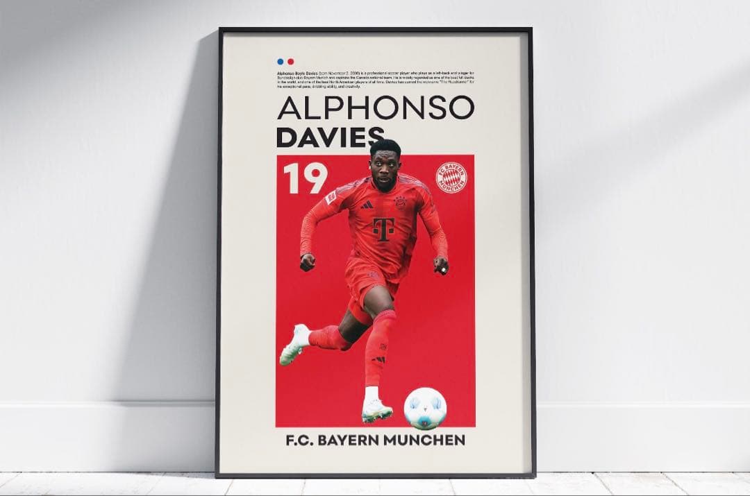 F.C. バイエルン・ミュンヘン　アートポスター A4版　6枚セット