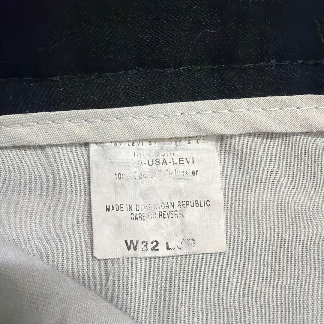 00s Levi's アクションスラックス ブラック スラックス W32 L30