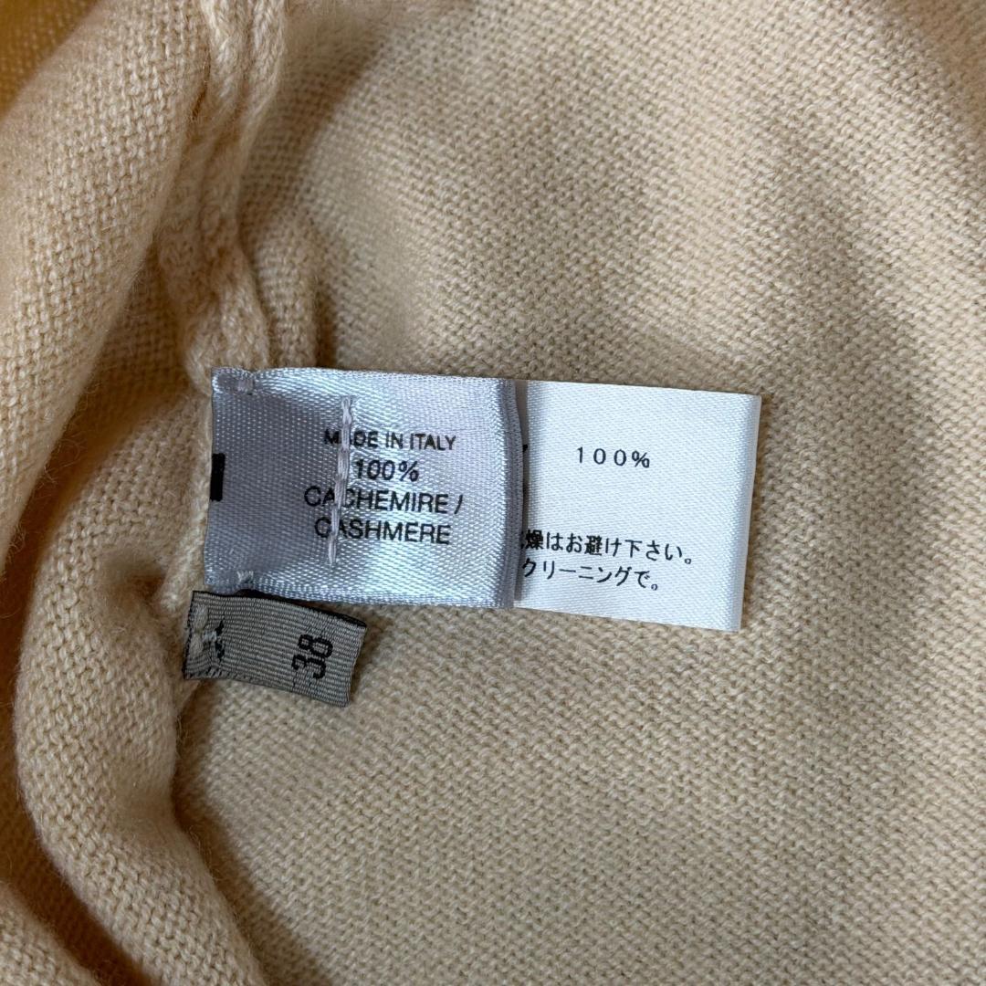 16555✨BV ボッテガヴェネタ カシミヤ100% ワンピース ベージュ 38