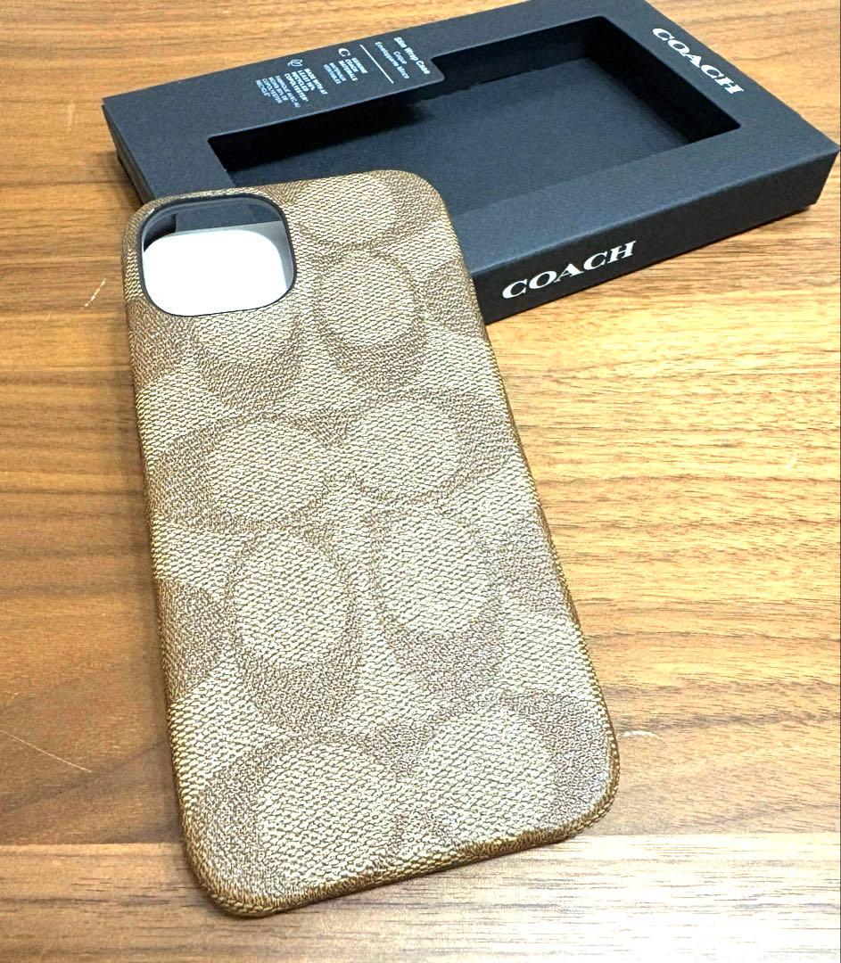 ☆新商品入荷☆ COACH iPhone15 ケース・シグネチャー キャンバス